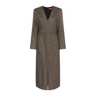 Elena Miro Abito Midi 7047P0 - - Dresses - Donna - Marrone - XL