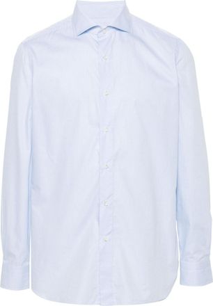 Borrelli Napoli checked cotton shirt - men - Cotton - 39 - Blue
