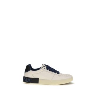 Dolce & Gabbana Multicolor Calf Leather Bos Taurus Low Top Mens Sneakers