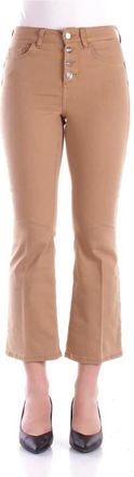 Liu Jo Dames, Broeken, Bruin, Maat: W33 Katoen