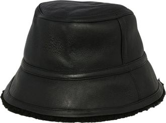 Yves Salomon Curly bucket hat - women - Sheep Skin/Shearling - One Size - Black