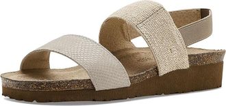 Naot Amy Womens Wedge Shoes Beige Lizard Leather/Beige Stretch : EU 42 (US Womens 11) M, Suede