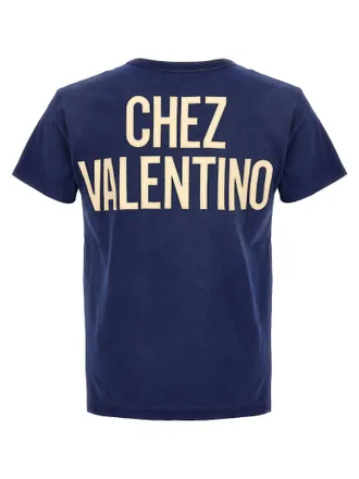Valentino Garavani Logo-Embroidered Cotton Jersey T-shirt - Navy