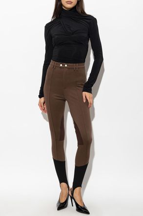 Entire studios Leggings With Heel Strap, Womens, Brown