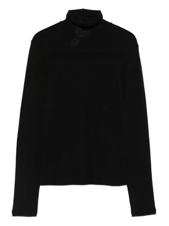 Forte_Forte Forte_Forte Wool Ribbed Jersey Turtleneck T-Shirt