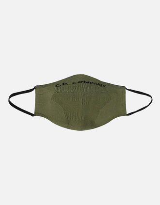 C.P. Company Mens Dryarn Face Mask - Green - Size: UNI