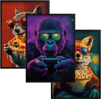 OEM Animales De Arte Pop Para La Habitaci&oacute;n De Un Adolescente