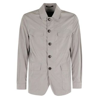 Montecore Light Jackets, male, Gray, Size: 4XL Nylon Jacket