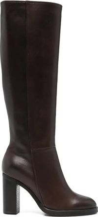 Paola Parisi Roma Stivali con zip 90mm - Marrone