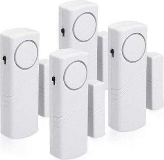 OEM Juego De 4 Alarmas Inal&aacute;mbricas Antirrobo Para Puertas Y Ventanas, Para La Seguridad Del Hogar, Con Funcionamiento Magn&eacute;tico Y 100 Db