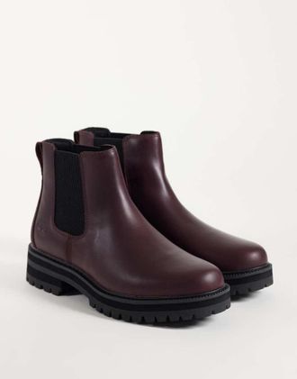 Timberland stivaletti Chelsea medi bordeaux-Rosso