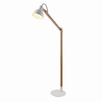 Lindby L&aacute;mpara De Pie shivanja En Marr&oacute;n Madera - Lindby
