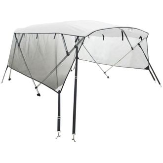 vidaXL Toldo Bimini 4 Arcos Con Paredes Laterales De Malla Vidaxl