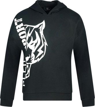 Philipp Plein Mens Plein Sport Side Logo Black Hoodie - Size: 38