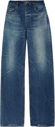 Alexander McQueen Jeans met vintage-effect - Heren - Jeans - Blauw - Maat: M Katoen
