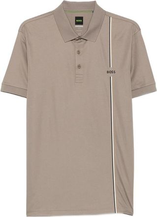 HUGO BOSS Logo-print Striped Polo Shirt