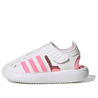 adidas (TD) adidas Closed-Toe Summer Water Sandals White Pink H06321