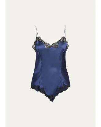 Isabel Marant Amael Lace-Trim Silk Cami Top