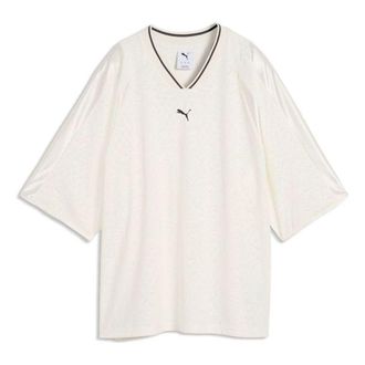 Puma (WMNS) PUMA Lace Pack Oversized Jersey Warm White 638741-87