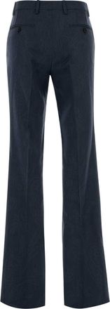Etro Womens Blue Wool Pant B0112 Exterior: Pantaloni Trousers