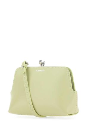 Jil Sander Womens Pastel Green Leather Micro Goji Crossbody Bag 330 Borse A Tracolla
