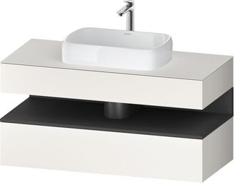 Duravit Duravit - Qatego Consola Mueble Bajo Lavabo, 1 Extra&iacute;ble, 1 Caj&oacute;n