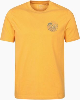 Mountain Warehouse Mens Mountain Warehouse Mens Valley Organic T-Shirt - Yellow - Size: 40