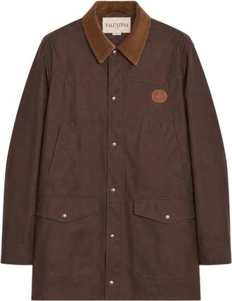 Valentino Vlogo Signature Canvas Jas - Heren - Mantel - Bruin - L - Jassen