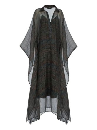 Taller Marmo Artemide dress - women - Nylon/Linen/Flax/Silk/Elastane/Cotton - 46 - Black