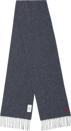 Ami Quota Scarf - Heren - Wintersjaals - Grijs - ONE Size - Accessoires