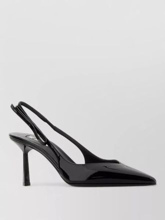 Prada leather pumps pointed toe patent finish