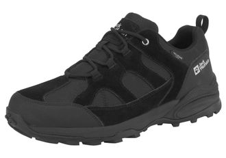 Jack Wolfskin Wanderschuh JACK WOLFSKIN TRAIL HIKER TEXAPORE LOW M, Herren, Gr. 41, schwarz, Leder, Textil, Schuhe Wanderschuh, wasserdicht, Trekkingschuh