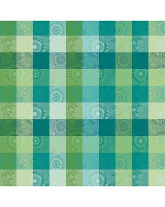 GARNIER-THIEBAUT Mille Tournesols Chlorophylle French Tablecloth