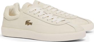 Lacoste Baseshot Croc Debossed Low Top Sneaker in Off White/Off White at Nordstrom, Size 10.5