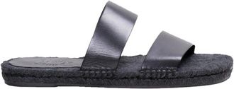 Castaner Zwarte Slippers - Heren - Sandalen - Zwart - 40 EU - Leer - Schoenen