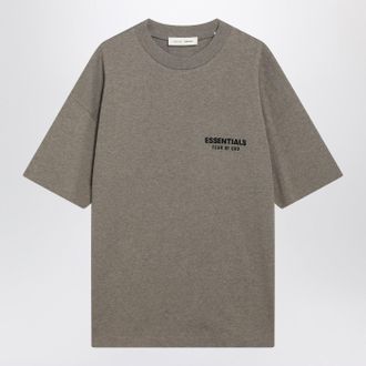 Fear of God Grey M&eacute;lange T Shirt With Logo Print