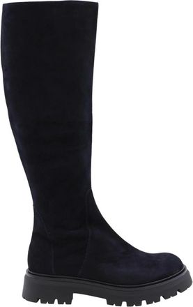 &Egrave; Mia Fleurus Stijlvolle Laarzen - Dames - Hoge Laarzen - Blauw - 38 EU - Schoenen