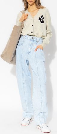 Isabel Marant Karin Cardigan, Womens, Cream