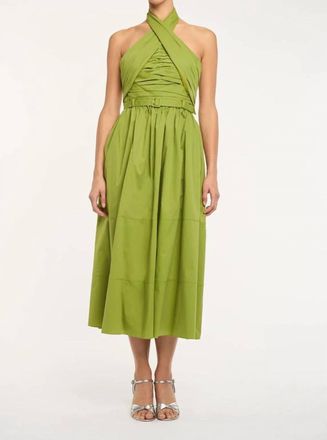 Cinq &agrave; Sept Marcie Dress In Dark Lime