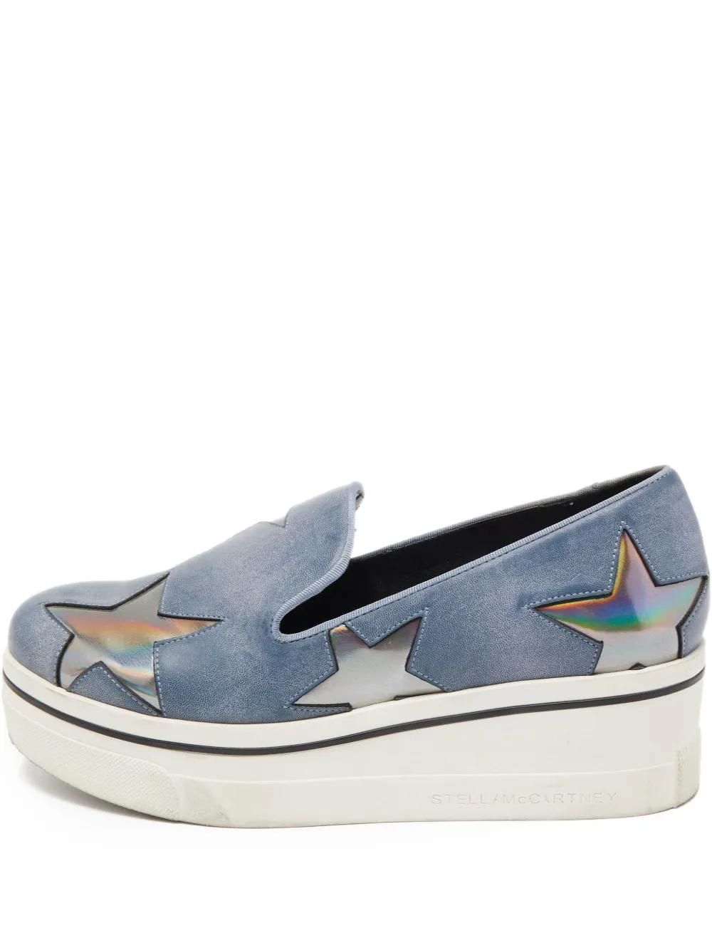 Stella McCartney Light Blue Star Slip-On Loafers. Size 38EU/8US Stella McCartney Women main image 3