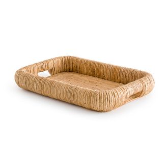 AM.PM Rechthoekig dienblad in gevlochten bananenschors, Marilo