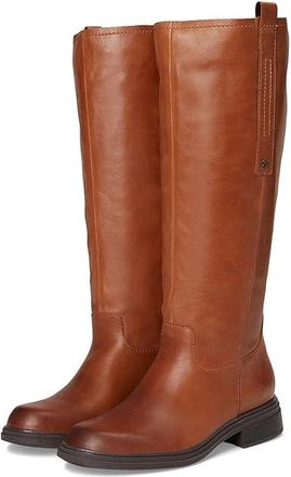 Naturalizer Ontime Knee High Boots Womens Boots English Tea Brown Leather : 6.5 W (C), Leather/Suede