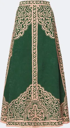 Johanna Ortiz Printed maxi skirt