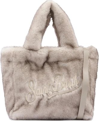 MC2 Saint Barth Borsa tote Colette piccola con ricamo - Grigio