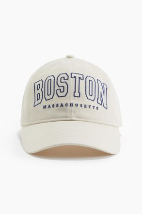 H&M Twillcap mit Motivstickerei - White