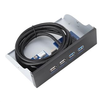 OEM Adaptador De Panel Frontal Para Concentrador Usb 3.0, Interfaz De Alta Velocidad, 2 Puertos Usb 3.0 Y 2 Puertos Usb 2.0, Triple Blindaje, Compatible C