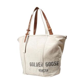 Golden Goose Tote Bags, unisex, Beige, Size: ONE SIZE 24/7 Nord Sud Tote