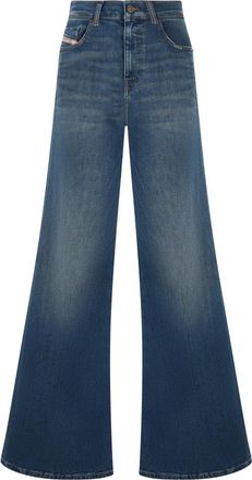 Diesel 1978 D-Akemi Flare Jeans - Dames - Loose Fit Jeans - Blauw - W23 - Katoen - Jeans