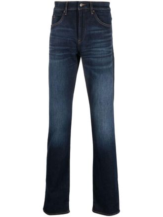 BOSS Jeans dritti con effetto schiarito - Blu
