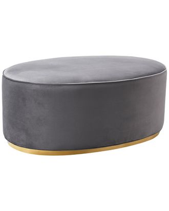 TOV Furniture Tov Furniture Scarlett Grey Ottoman